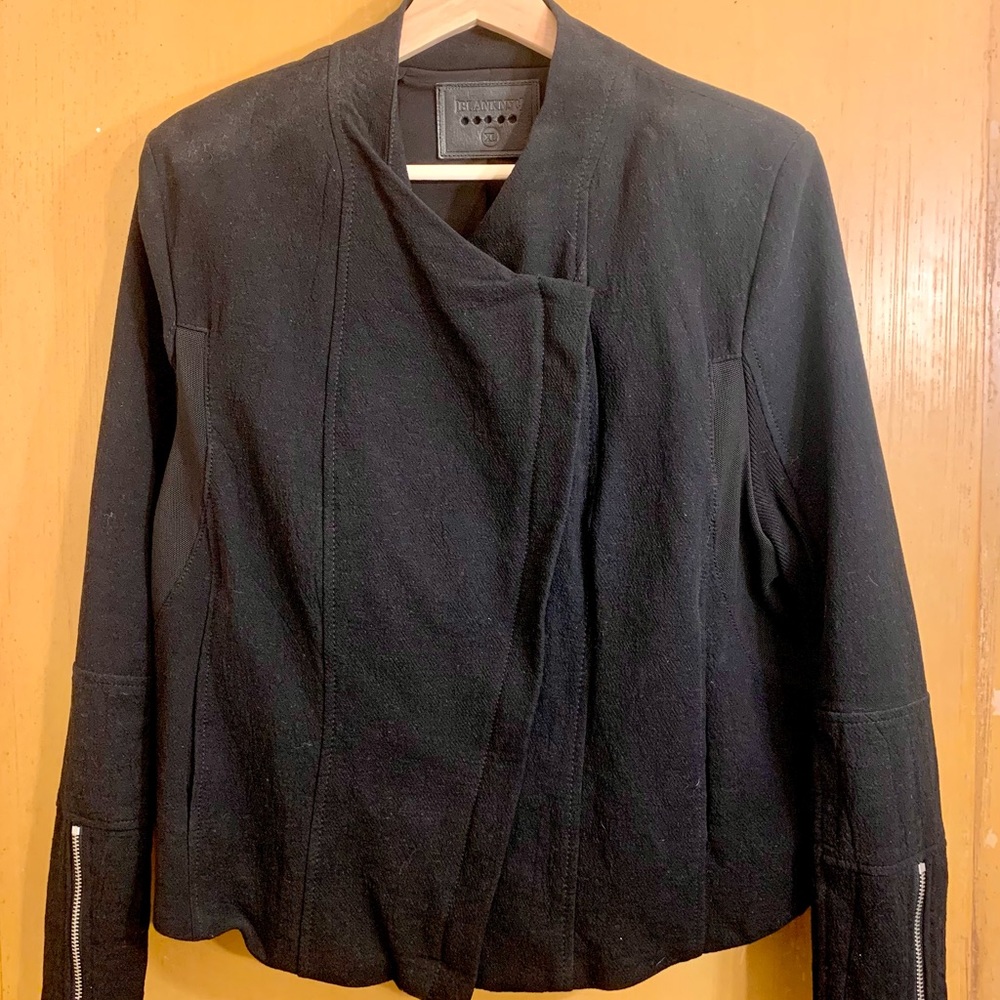BlankNYC asymmetrical moto jacket